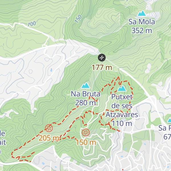 Map of Na Bruta