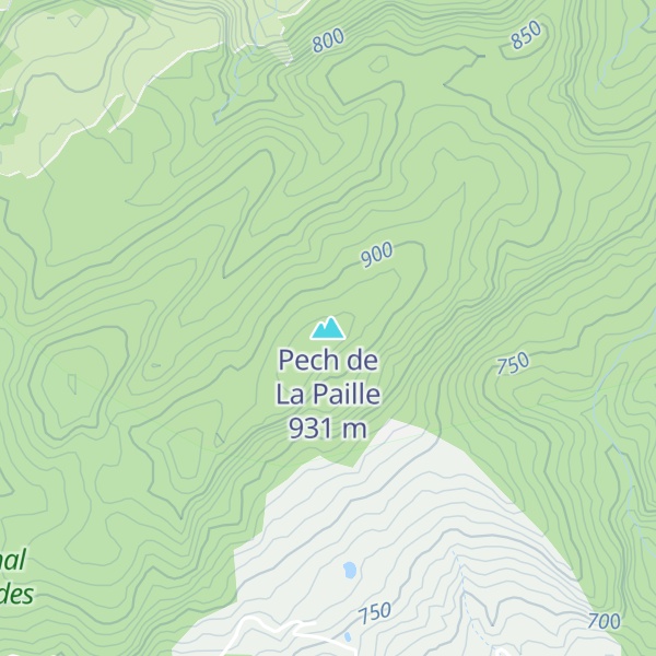 Map of Pech de La Paille
