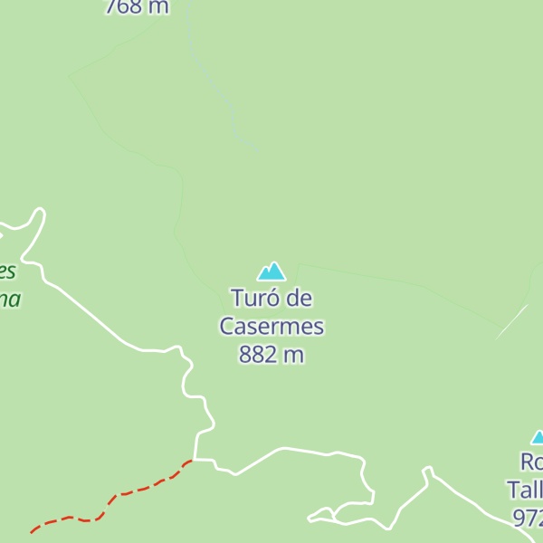 Map of Turó de Casermes