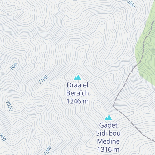 Map of Draa el Beraïch