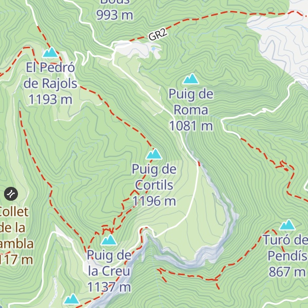 Map of Puig de Cortils