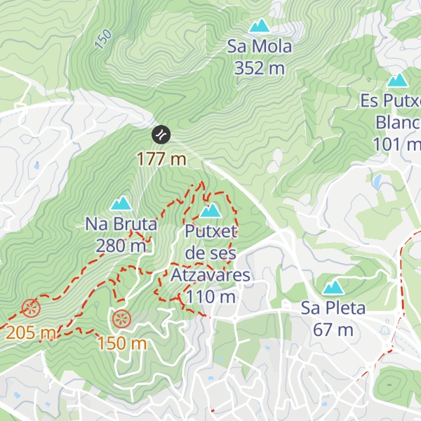 Map of Putxet de ses Atzavares