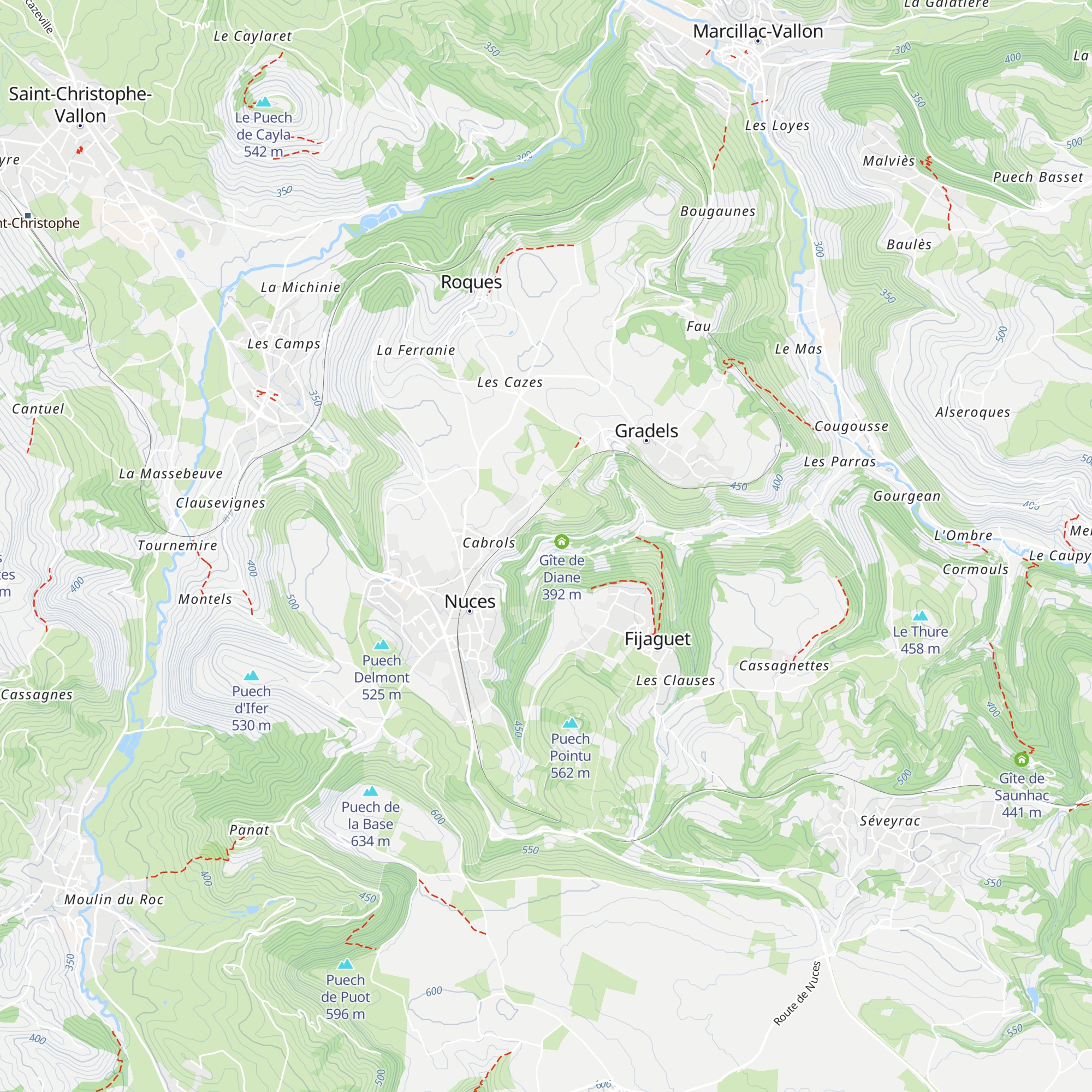 Gîte Saint-Christian map