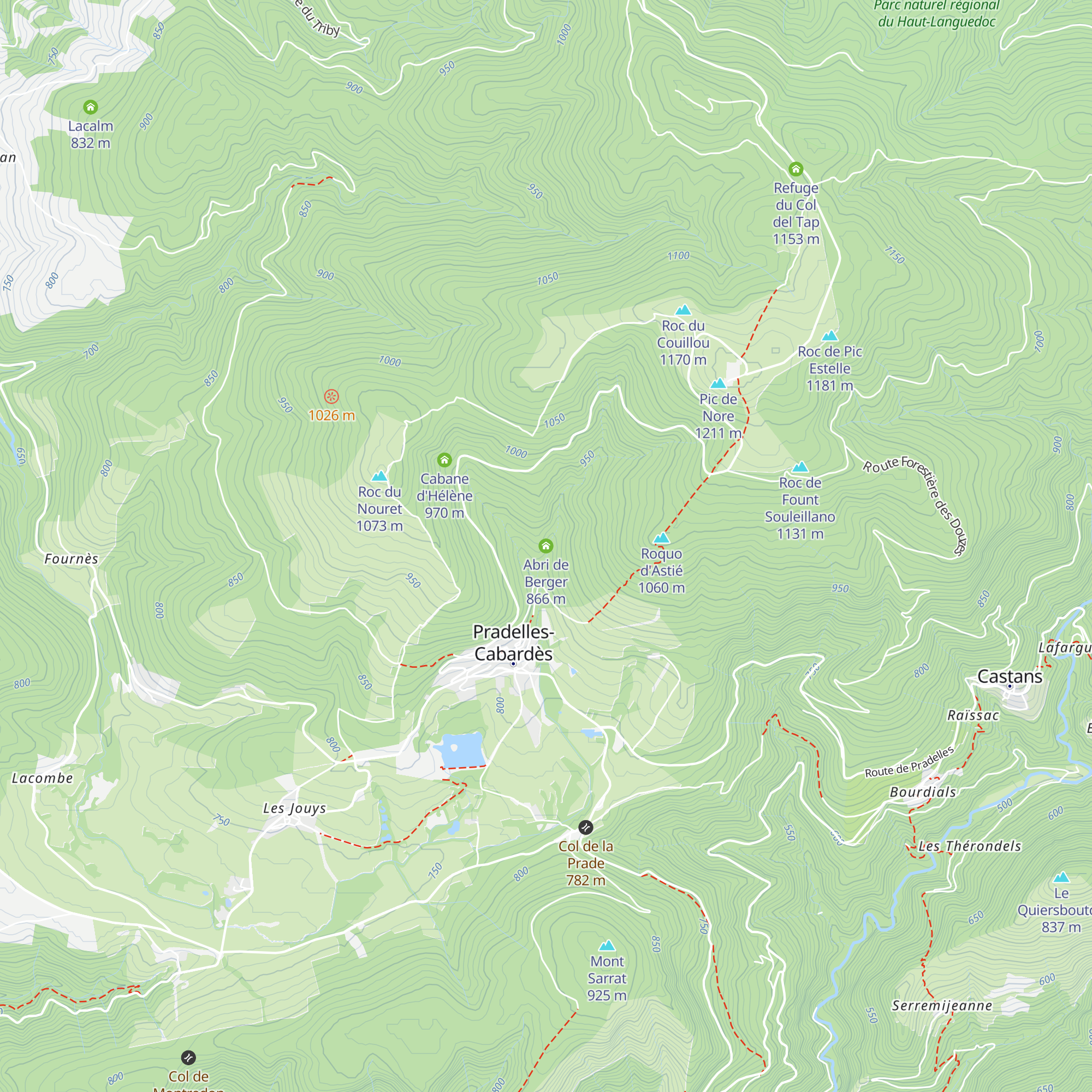 Abri de Berger map