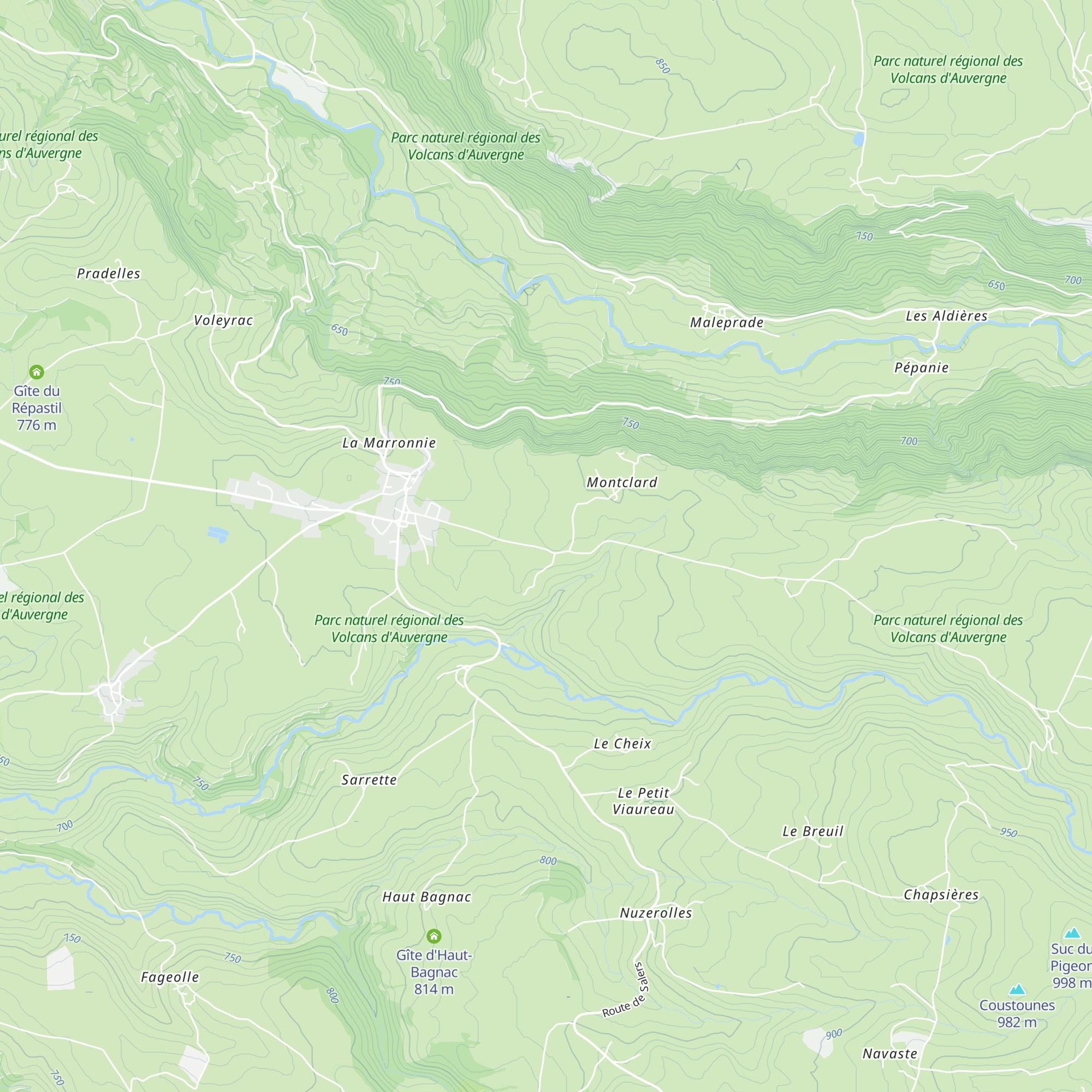 Gîte des deux frênes map