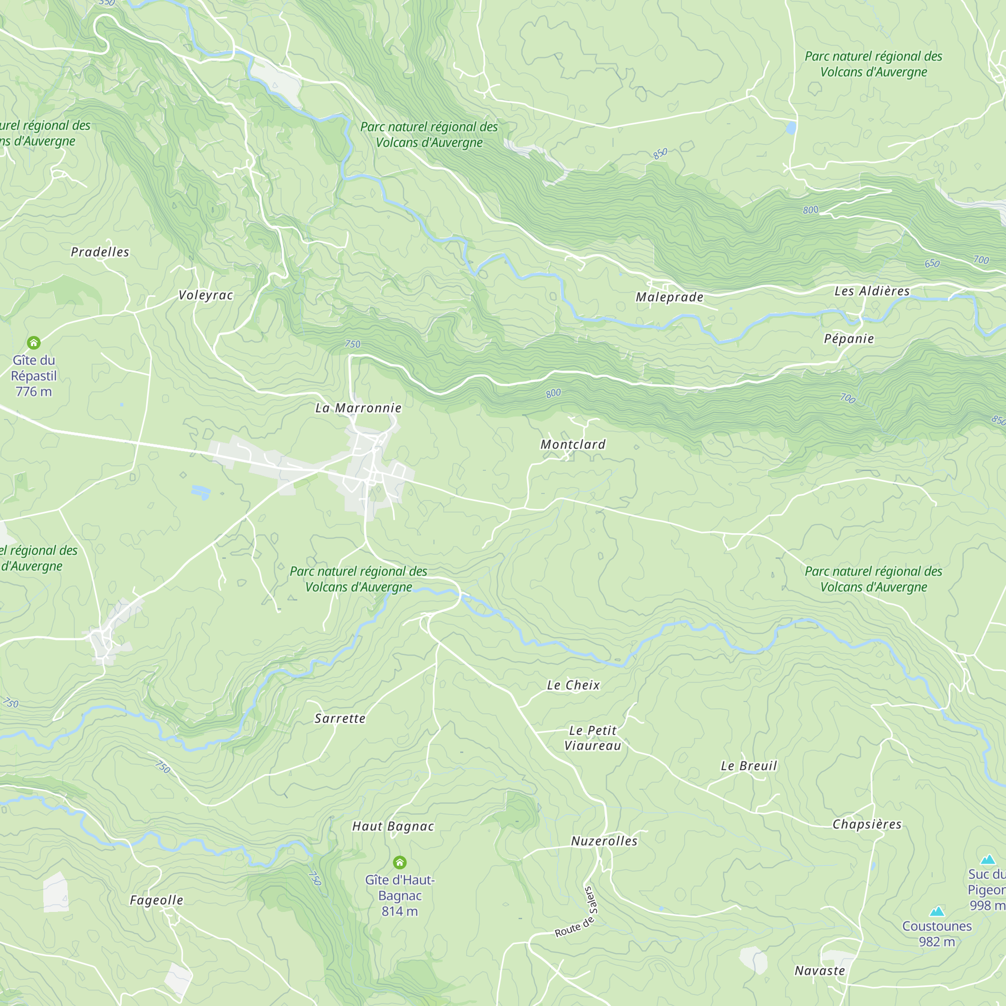Gîte des deux frênes map