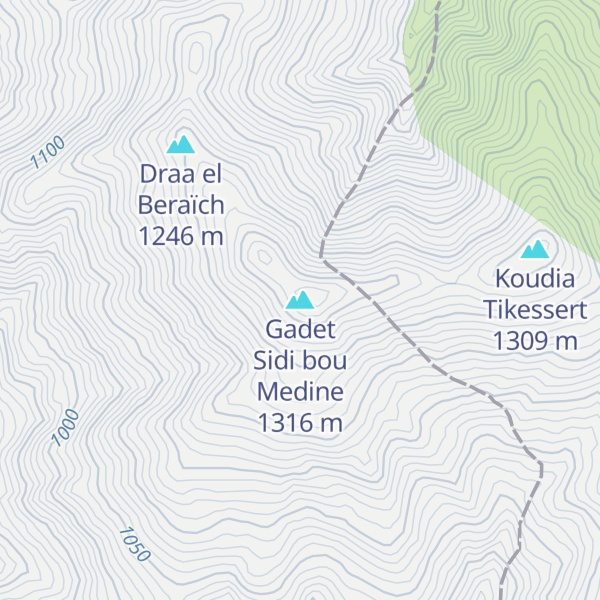 Map of Gadet Sidi bou Medine