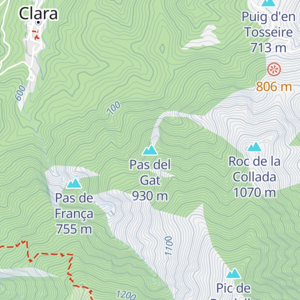 Map of Pas del Gat