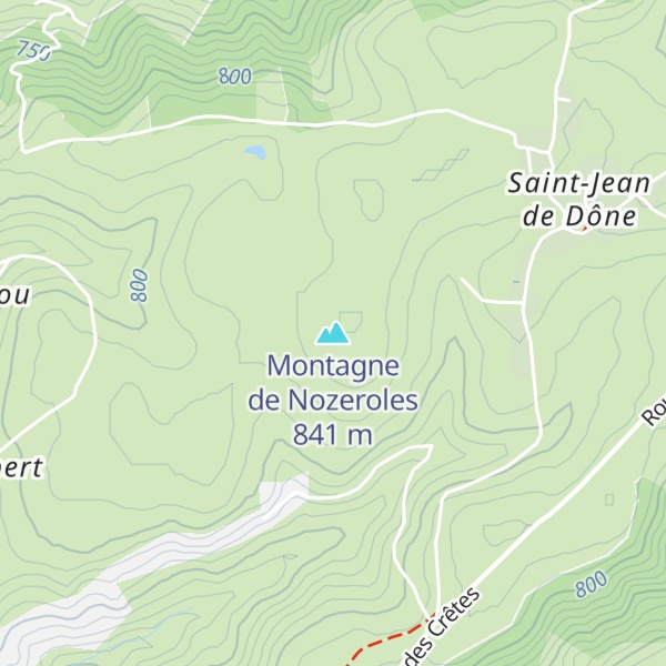 Map of Montagne de Nozeroles