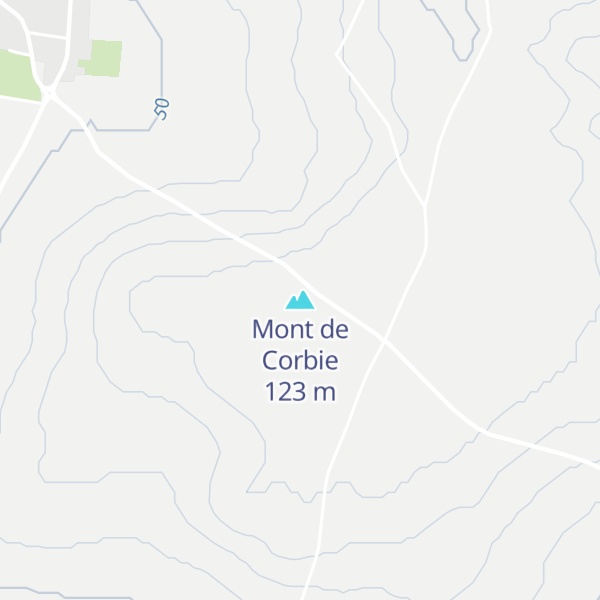 Map of Mont de Corbie