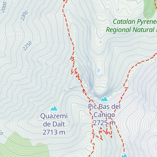 Map of Pic du Canigou
