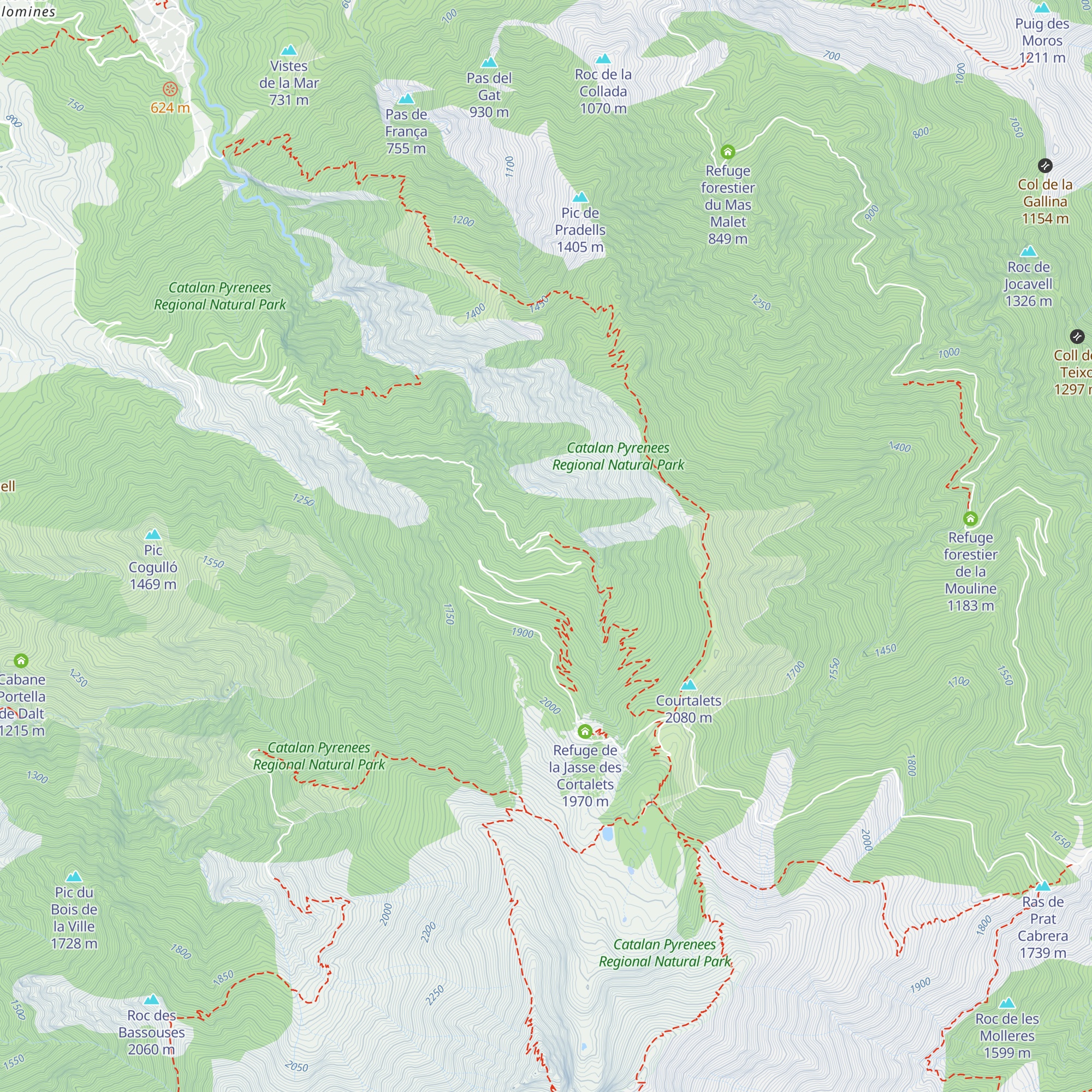 Refuge de Balaig map