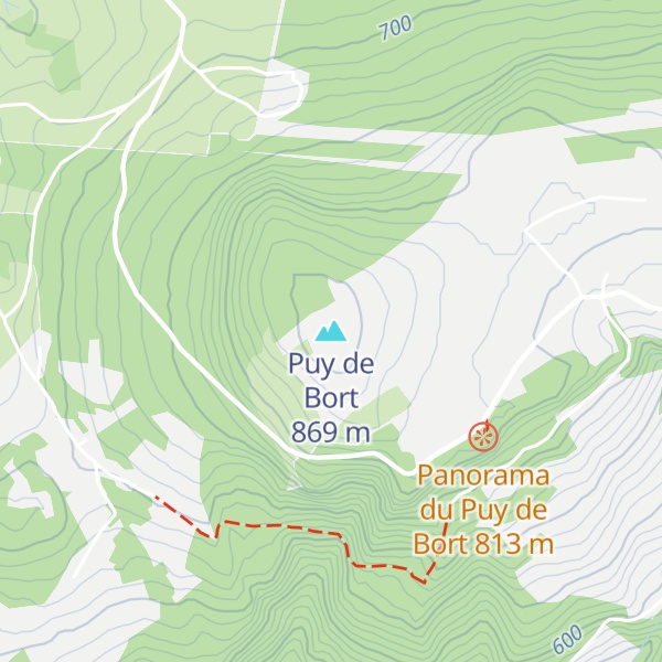 Map of Puy de Bort