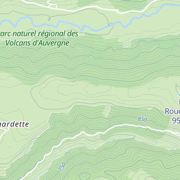 Map of Montagne de Lagardette