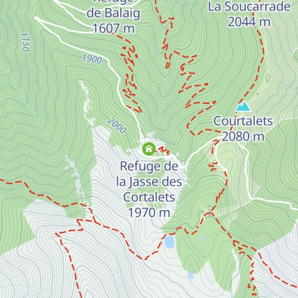 Map of Refuge de la Jasse des Cortalets