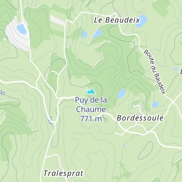 Map of Puy de la Chaume