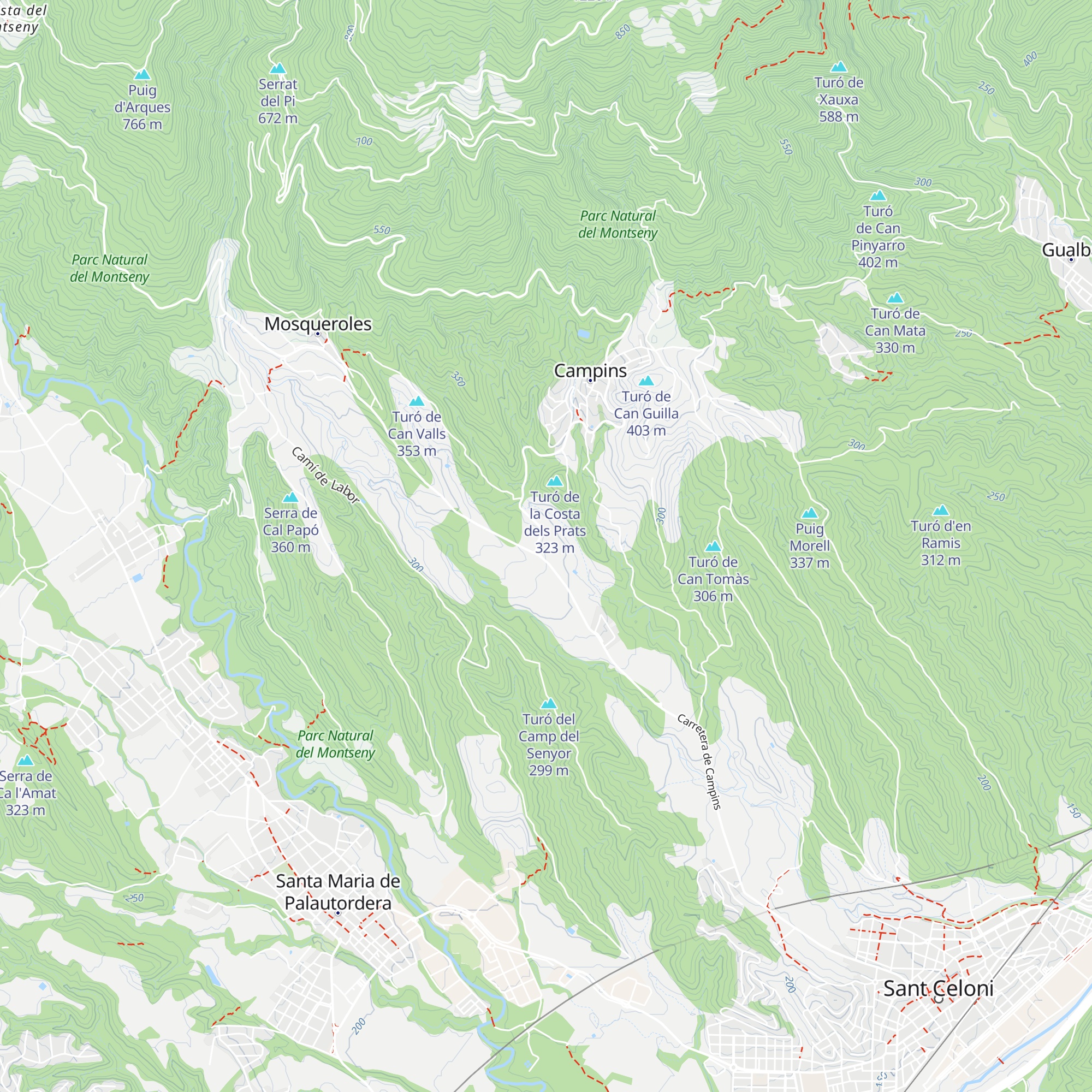 Centre d'Informació de Fogars de Montclús map