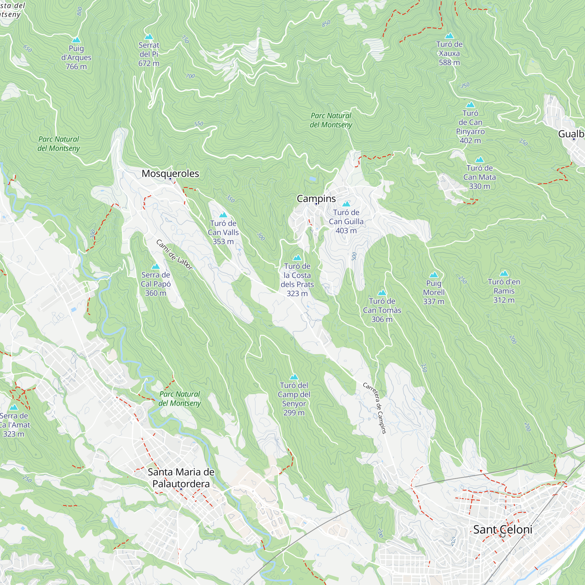 Centre d'Informació de Fogars de Montclús map