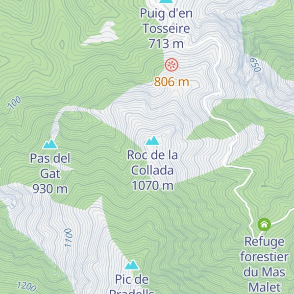 Map of Roc dels Moros