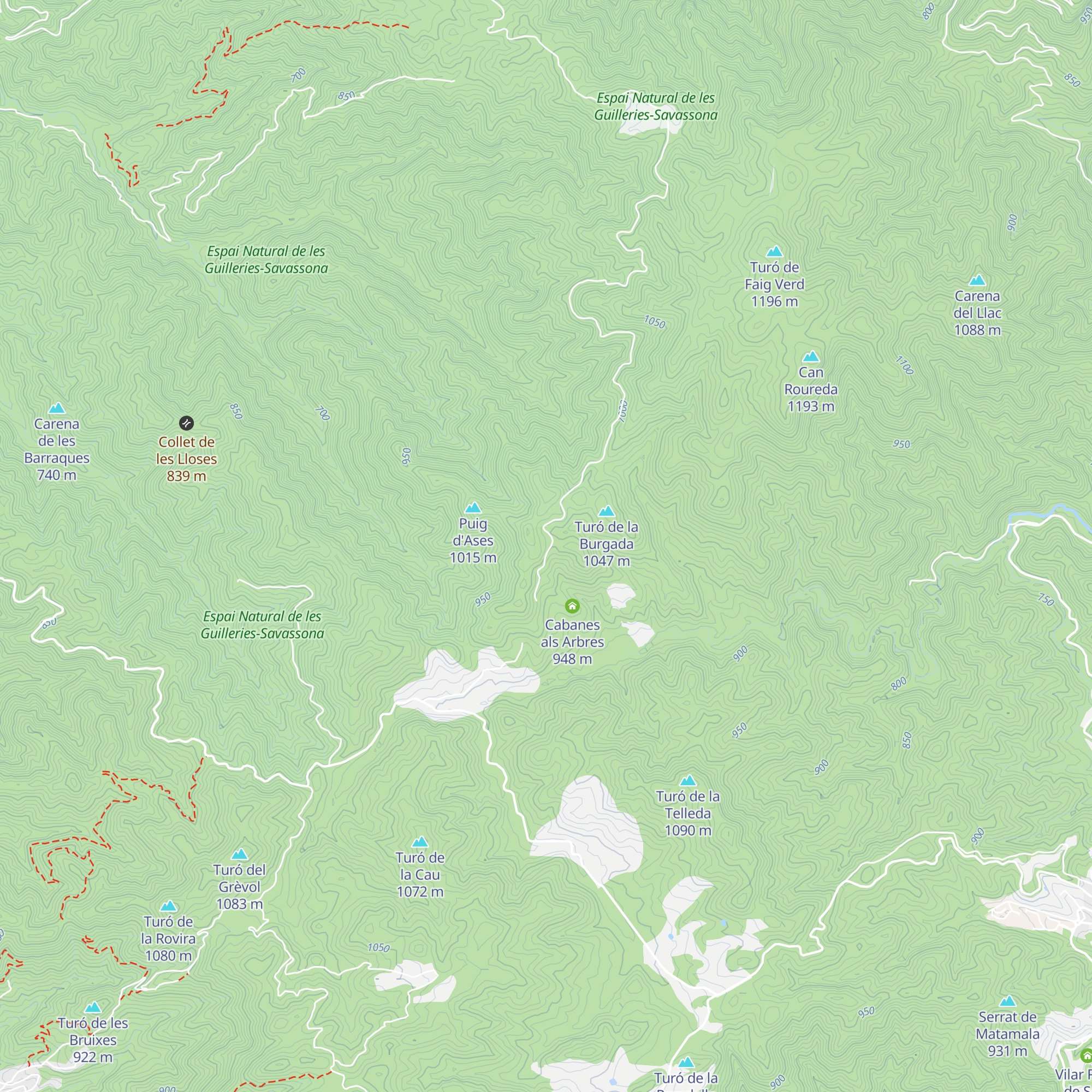 Cabana el Cargolet map