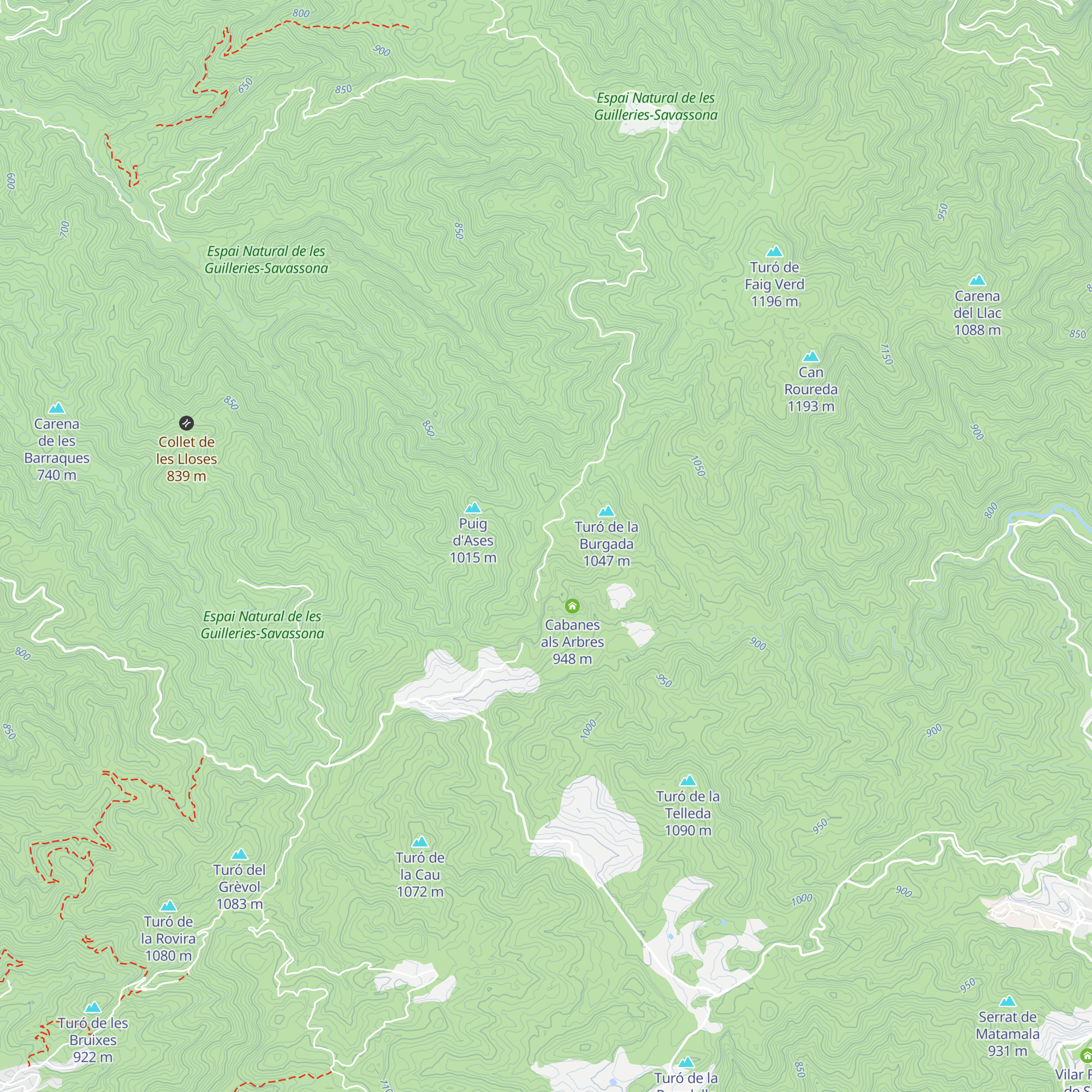 Cabana el Cargolet map