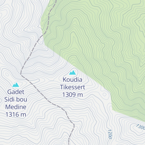 Map of Koudia Tikessert