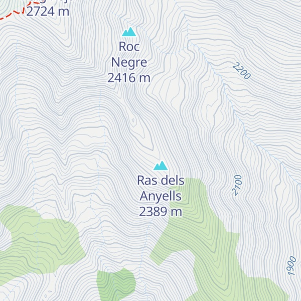 Map of Muntanya Rasa