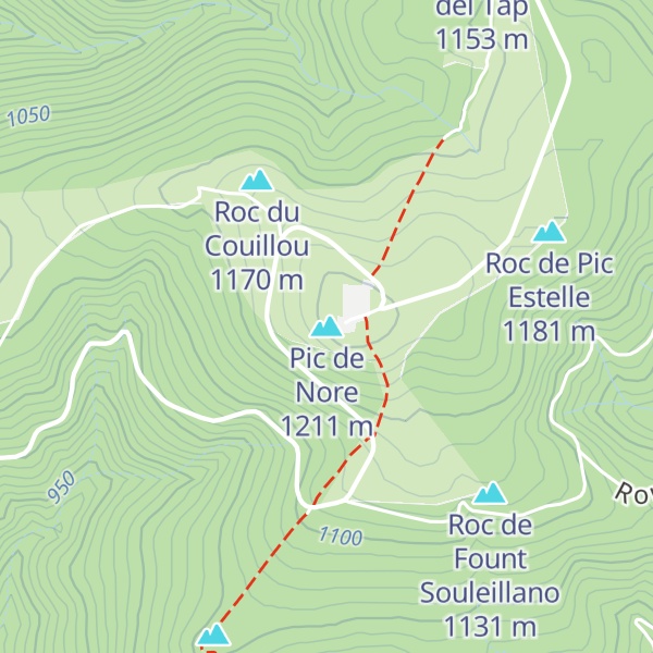 Map of Pic de Nore