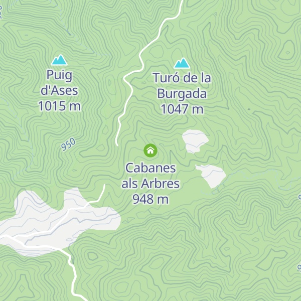 Map of Cabanes als Arbres