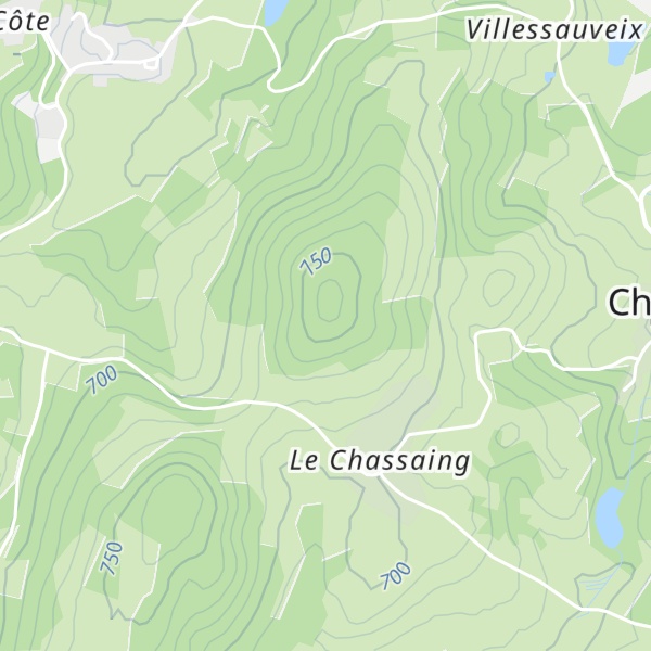 Map of Puy des Fougères