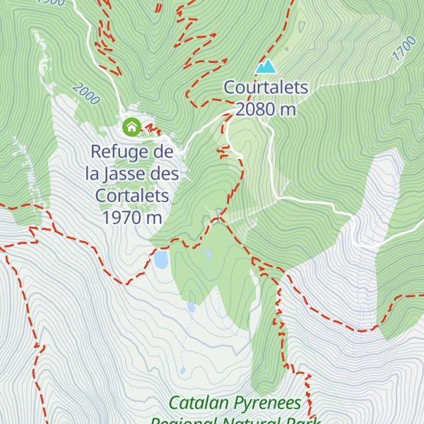 Map of Refuge Jean Coderch