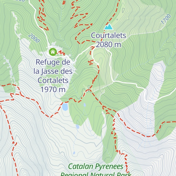 Map of Refuge des Cortalets