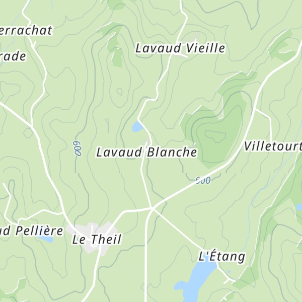 Map of Gîte de Lavaud-Blanche