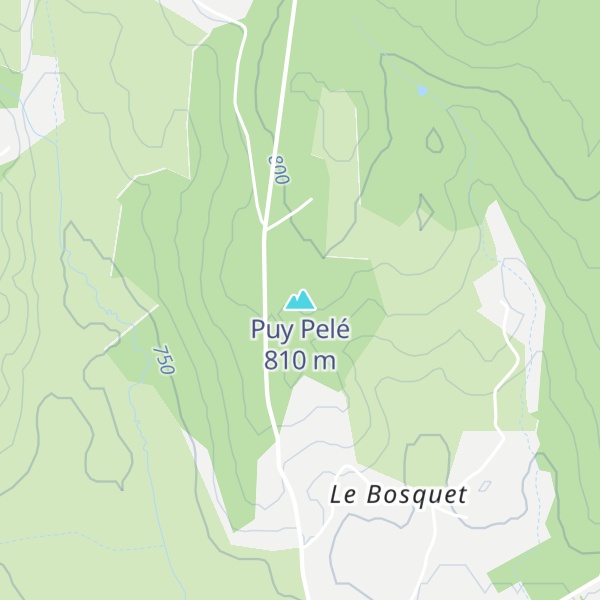 Map of Puy Pelé