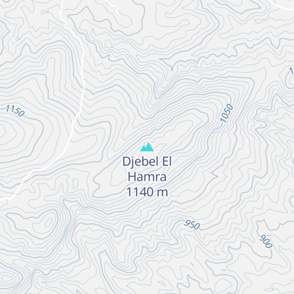 Map of Djebel El Hamra