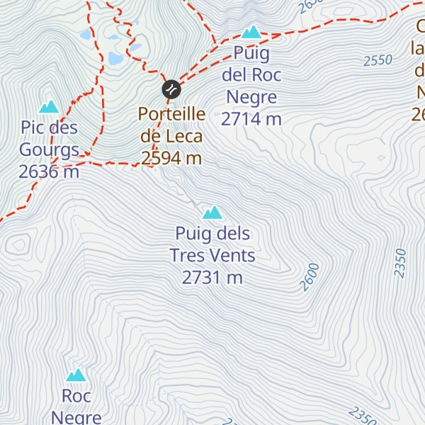 Map of Puig dels Tres Vents
