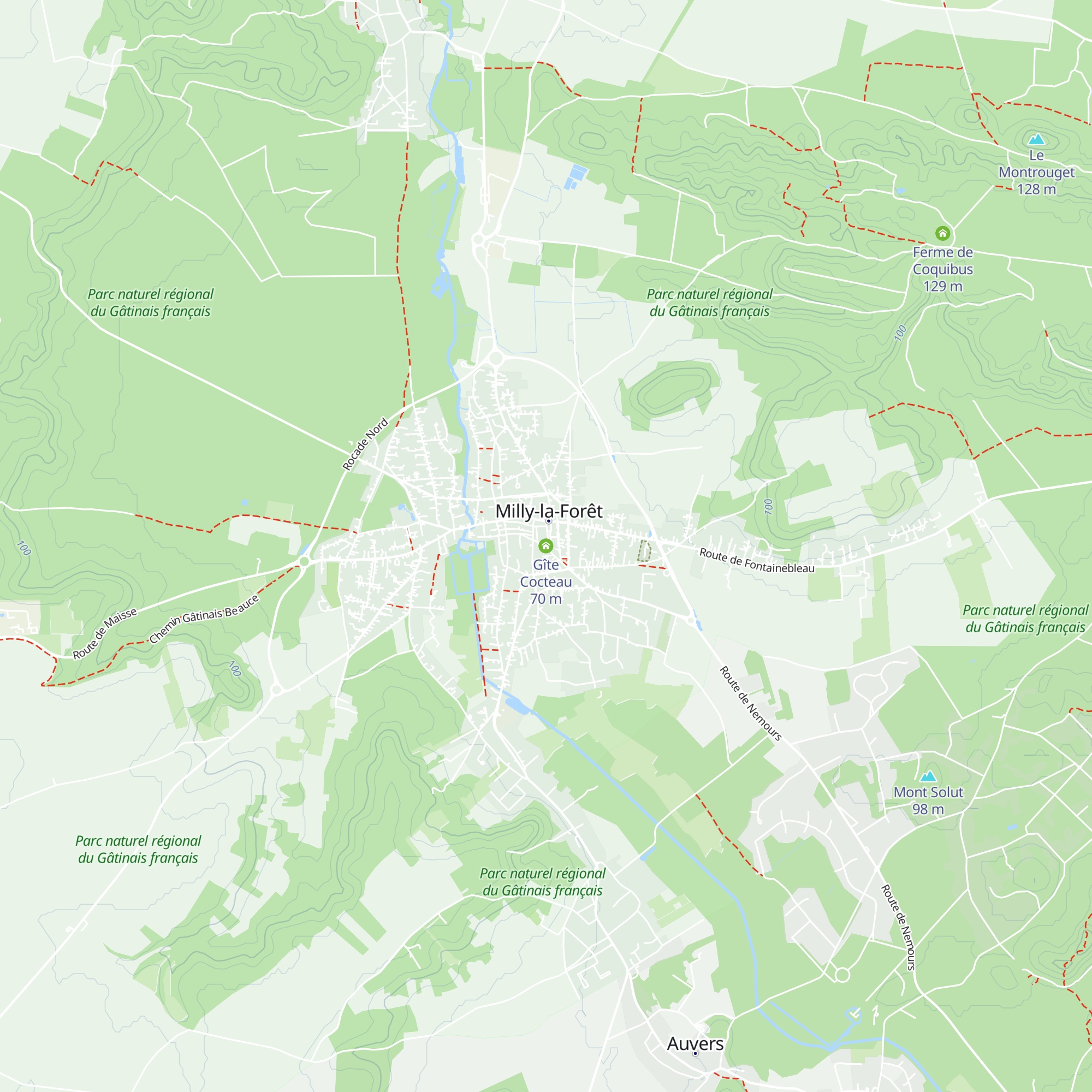 Gîte Cocteau map