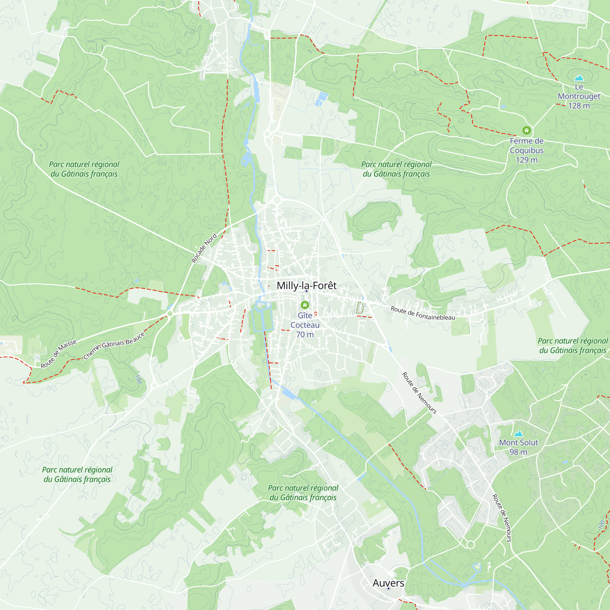 Gîte Cocteau map