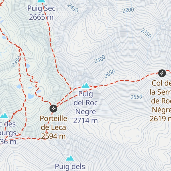 Map of Puig del Roc Negre