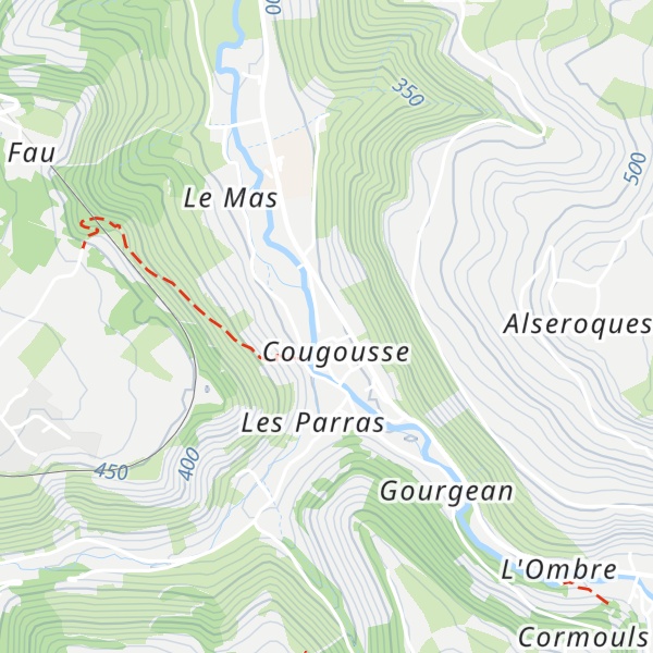Map of Gîtes et chambres d'hôtes à Cougousse