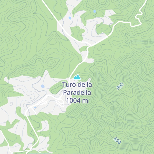 Map of Turó de la Paradella