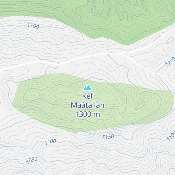 Map of Kef Maâtallah