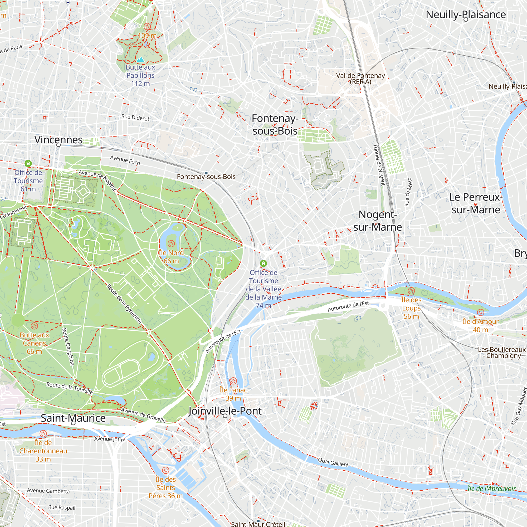 Office de Tourisme de la Vallée de la Marne map