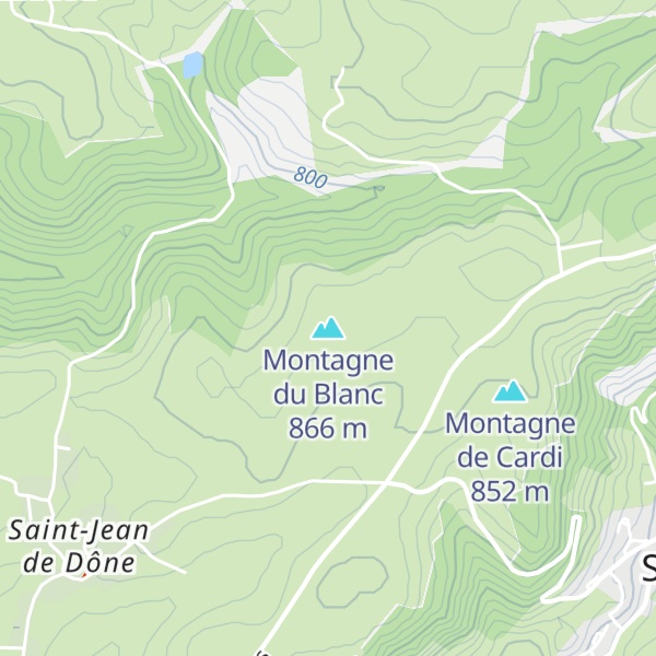 Map of Montagne du Blanc