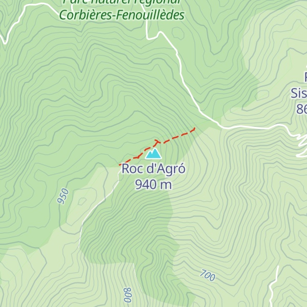Map of Roc d'Agró