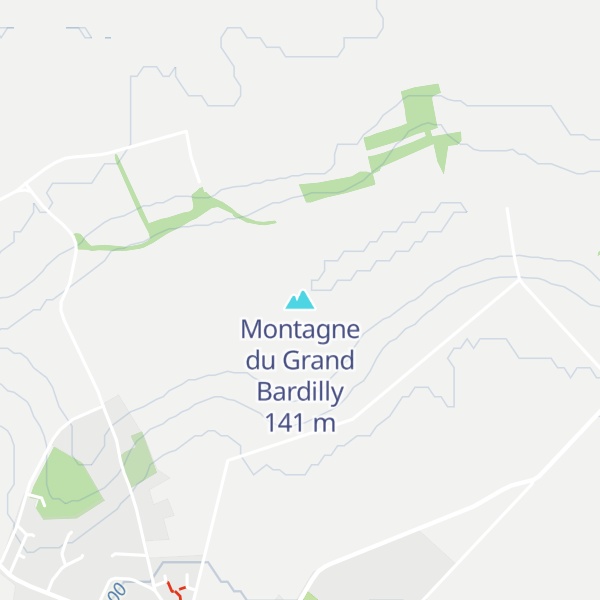 Map of Montagne du Grand Bardilly