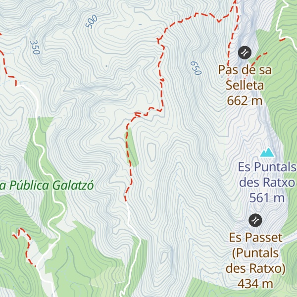 Map of Moleta de Galatzó