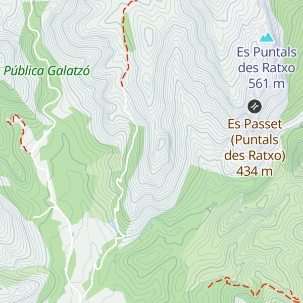 Map of Es Castellet