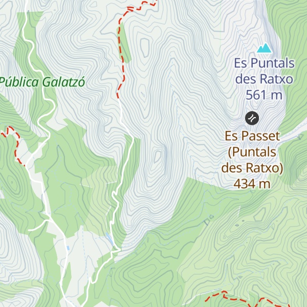 Map of Es Caragol