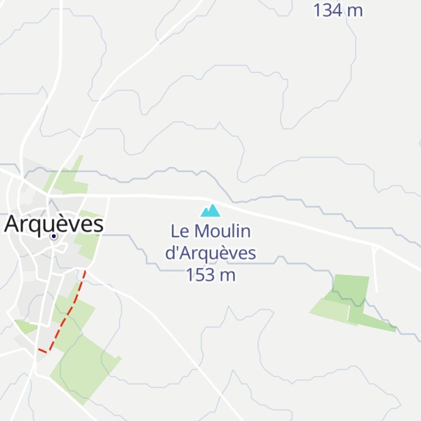Map of Le Moulin d'Arquèves